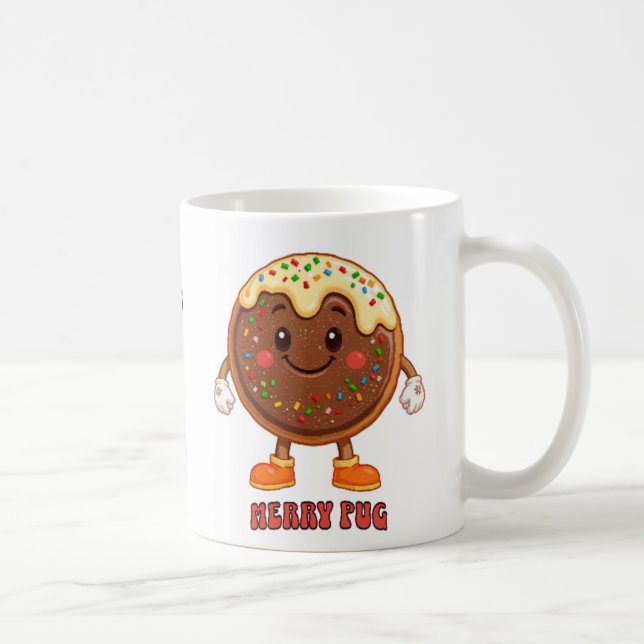 Taza De Café Mug de cerámica con tema de cookie (Derecha)