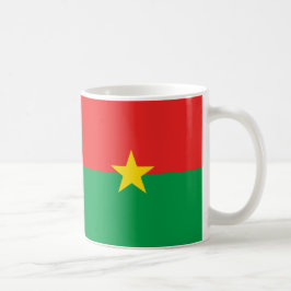 Taza De Café Mug de cerámica de bandera de Burkina Faso