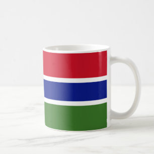 Taza De Café Mug de cerámica de bandera de Gambia