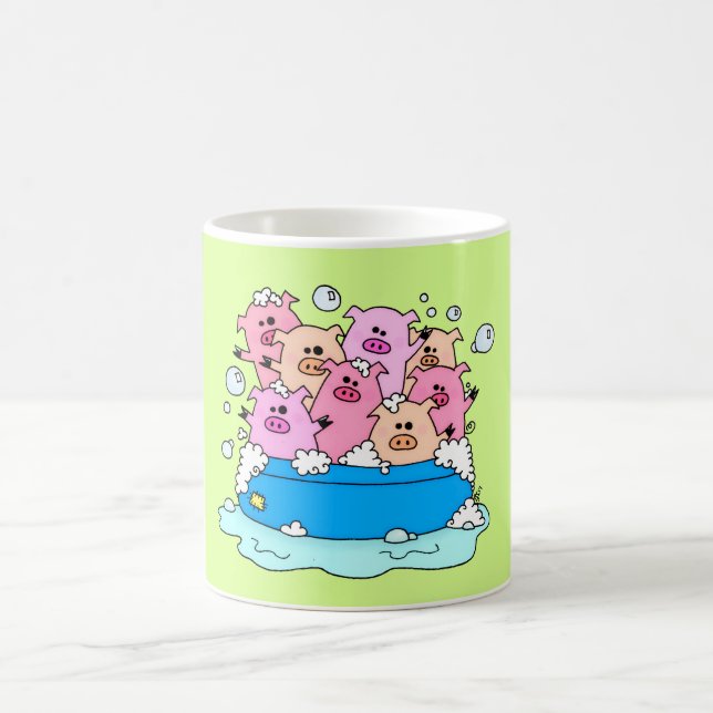 Taza De Café Mug de cerdo feliz (Centro)