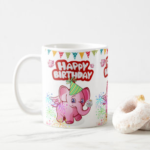 Taza De Café Mug de cerdo feliz cumpleaños Mug