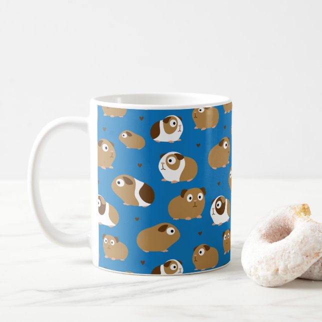 Taza De Café Mug de cerdos de Guinea (Con donut)
