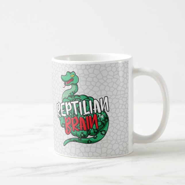 Taza De Café Mug de cerebro de Reptilian (Derecha)