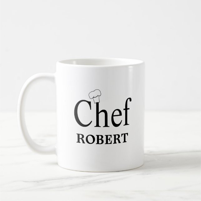 Taza De Café Mug de chef personalizado (Izquierda)