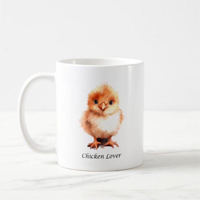 Taza De Café Mug de Chicken Lover - Mug de pollo lindo (Izquierda)