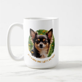 Taza De Café Mug de Chihuahua animada por buenas mañanas