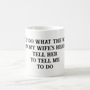 Taza De Café Mug de Chiste de esposa marido