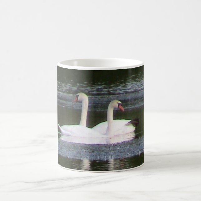 Taza De Café Mug de cisnes blancos (Centro)