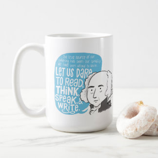 Taza De Café Mug de cita de John Adams