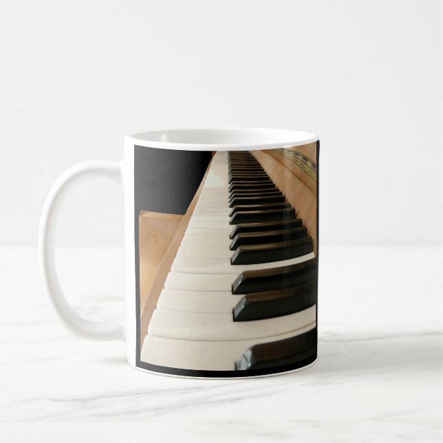 Taza De Café Mug de claves de piano (Izquierda)