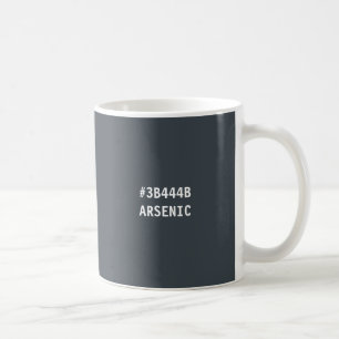 Taza De Café Mug de código hexadecimal de color arsénico