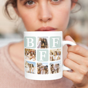 Taza De Café Mug de Colage de Fotos de Amigas del Alma