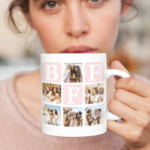 Mug de Colage de Fotos de Amistad BFF