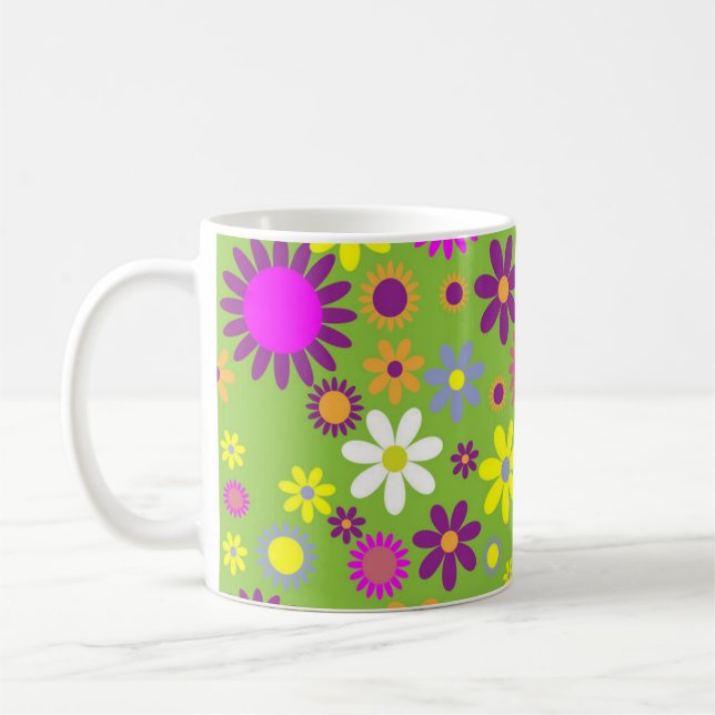 Taza De Café Mug de colección de Flower Power 70 (Izquierda)
