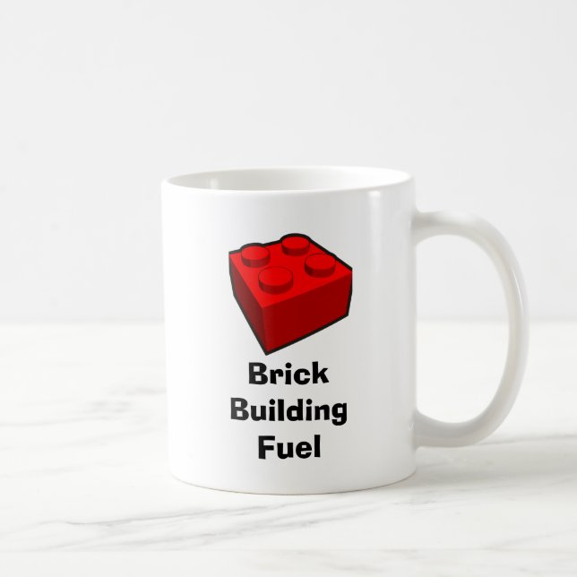 Taza De Café Mug de combustible de construcción de ladrillo (Derecha)