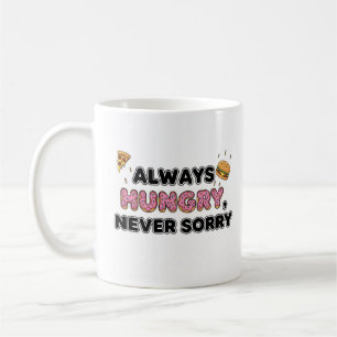 Taza De Café Mug de comida divertida y hambrienta