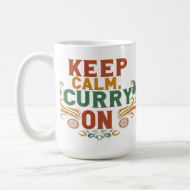 Taza De Café Mug De Comida Graciosa - Mantén La Calma Y Las Esp