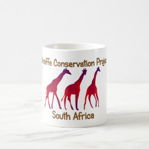 Taza De Café Mug. de conservación de jirafa