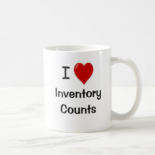 Taza De Café Mug de conteo de inventario - Me encantan los recu