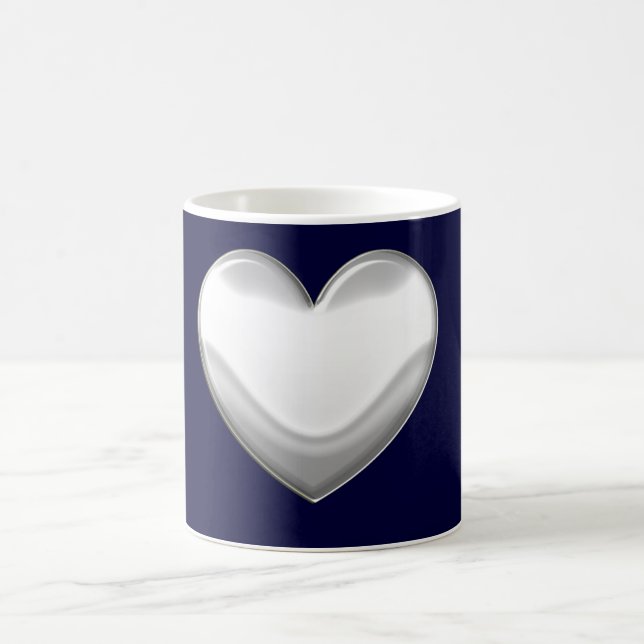 Taza De Café Mug de corazón blanco (Centro)