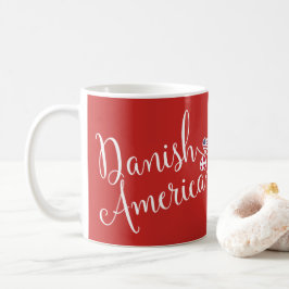 Taza De Café Mug de corazón entrelazado de los norteamericanos 