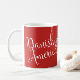 Taza De Café Mug de corazón entrelazado de los norteamericanos