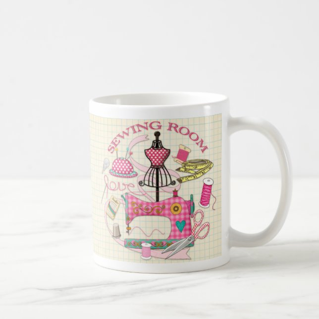 Taza De Café Mug de coser de Dressmaker (Derecha)