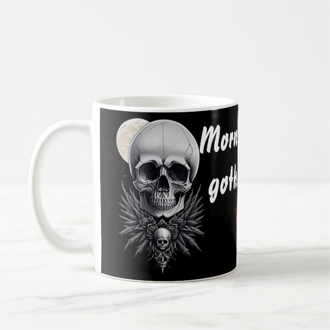 Taza De Café Mug de cráneo gótico (Izquierda)