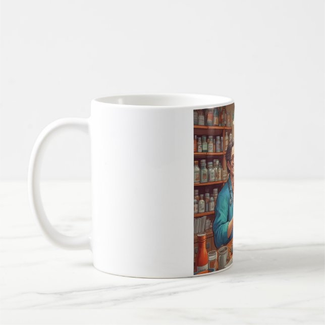 Taza De Café Mug de cuidado y cafeinado: su dosis diaria (Izquierda)