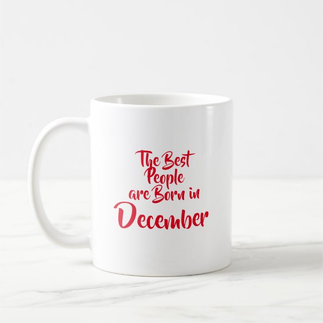 Taza De Café Mug de cumpleaños "Diciembre" (Izquierda)