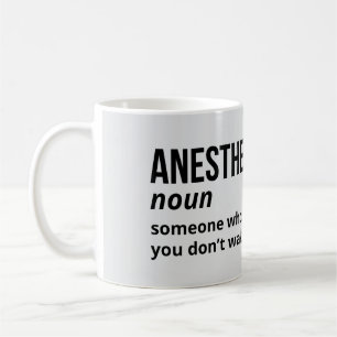 Taza De Café Mug de definición de anestesiólogo testigo