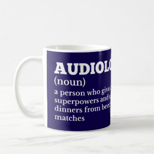 Taza De Café Mug de definición de audiólogo divertidísimo
