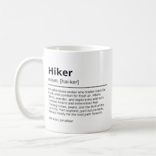 Taza De Café Mug. de definición de caminante personalizada   Ad