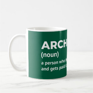 Taza De Café Mug de definición de ingenioso arquitecto