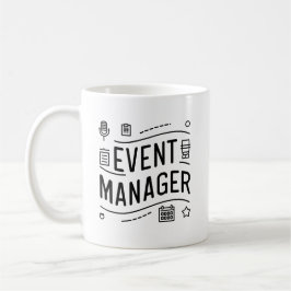 Taza De Café Mug. de definición del Administrador de eventos