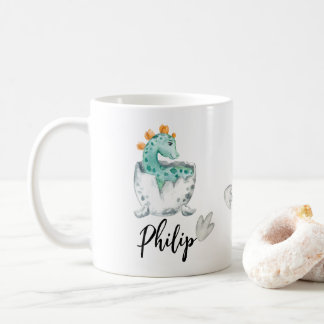 Taza De Café Mug de dinosaurio personalizado