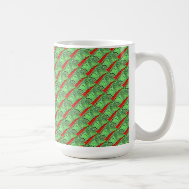 Taza De Café Mug de diseño abstracto de "Tower #1 Tiled" (Derecha)