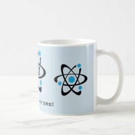 Taza De Café Mug de diseño de ciencia de Átomos azules