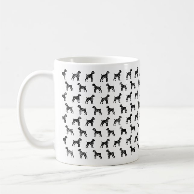 Taza De Café Mug de diseño de esbozo de boxer (Izquierda)