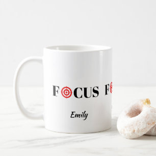 Taza De Café Mug de diseño de foco de destino