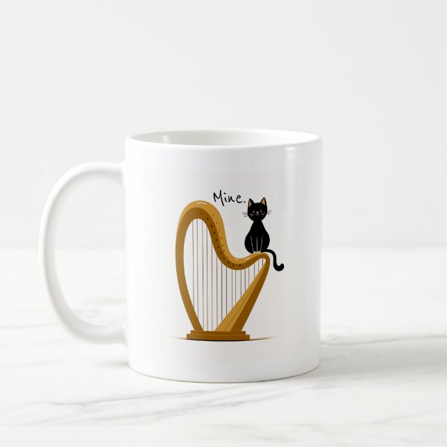 Taza De Café Mug de diseño de Harp y Cat (Izquierda)