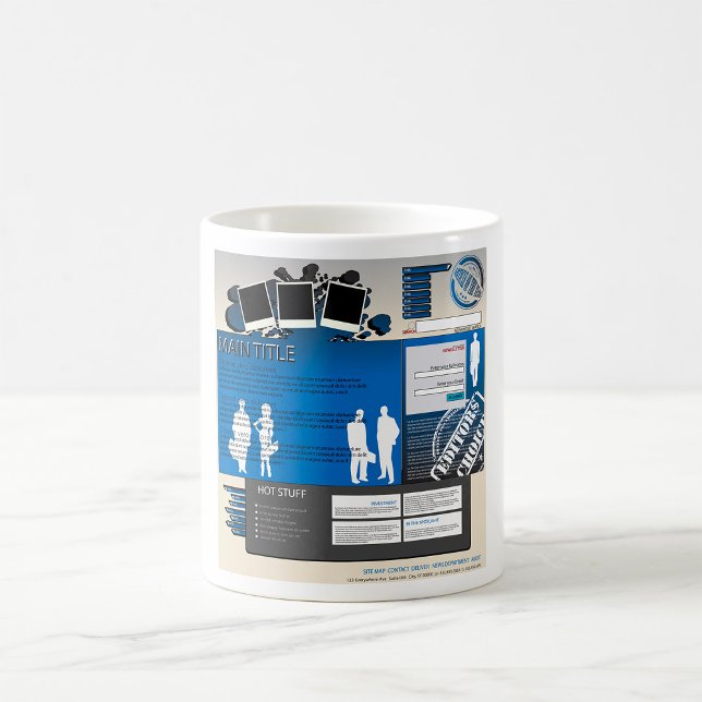 Taza De Café Mug. de diseño de sitio web (Subido por el creador)