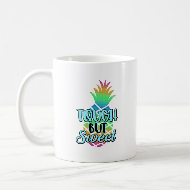 Taza De Café Mug de diseño duro pero dulce (Izquierda)
