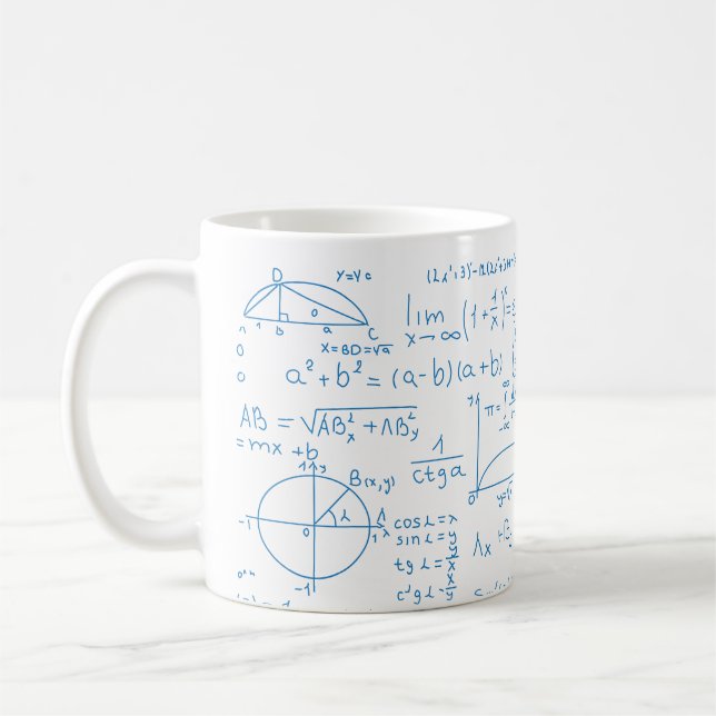 Taza De Café Mug de diseño matemático (Izquierda)