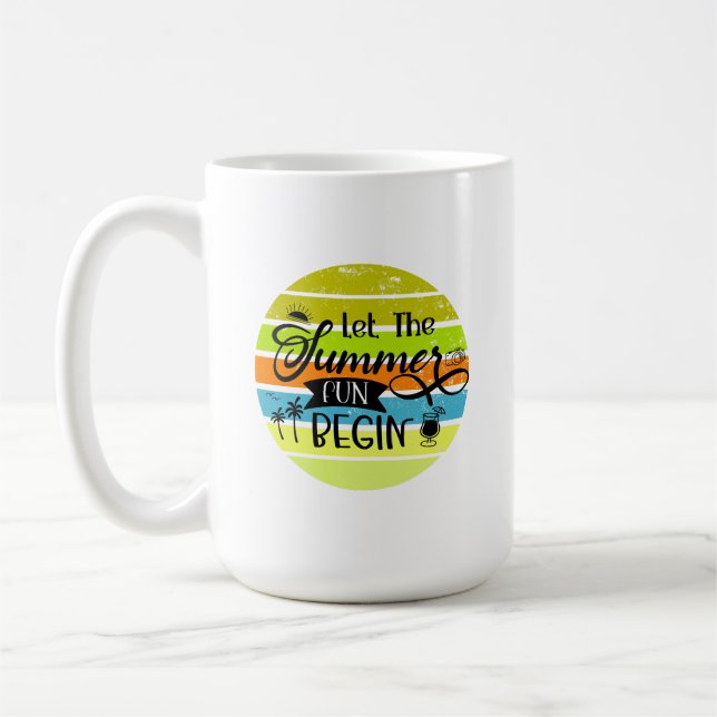 Taza De Café Mug de diversión de verano (Izquierda)