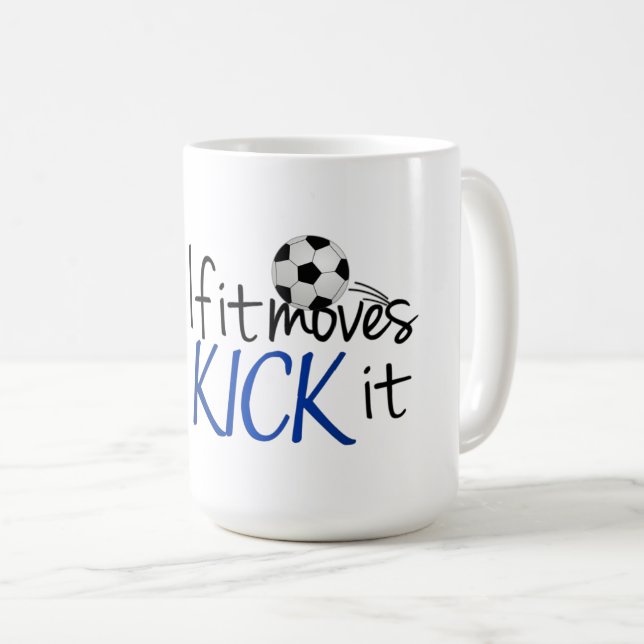 Taza De Café Mug De Dos Tonos De Fútbol (Anverso derecho)