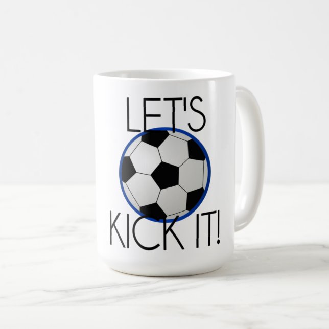 Taza De Café Mug De Dos Tonos De Fútbol (Anverso derecho)
