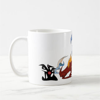 Taza De Café Mug de Dragones Elementales
