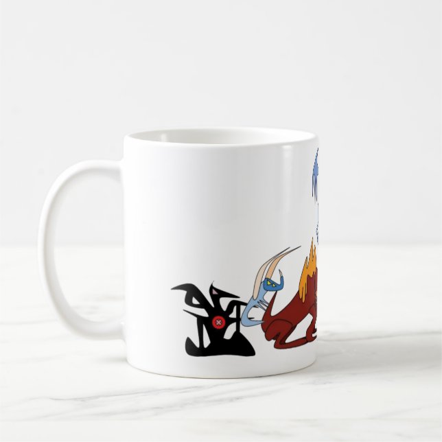 Taza De Café Mug de Dragones Elementales (Izquierda)