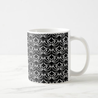 Taza De Café Mug de elegancia radiante, gris metálico